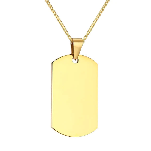 Personalized Engraved Custom Dog Tag dogtag Name Necklace Chain Titanium Steels