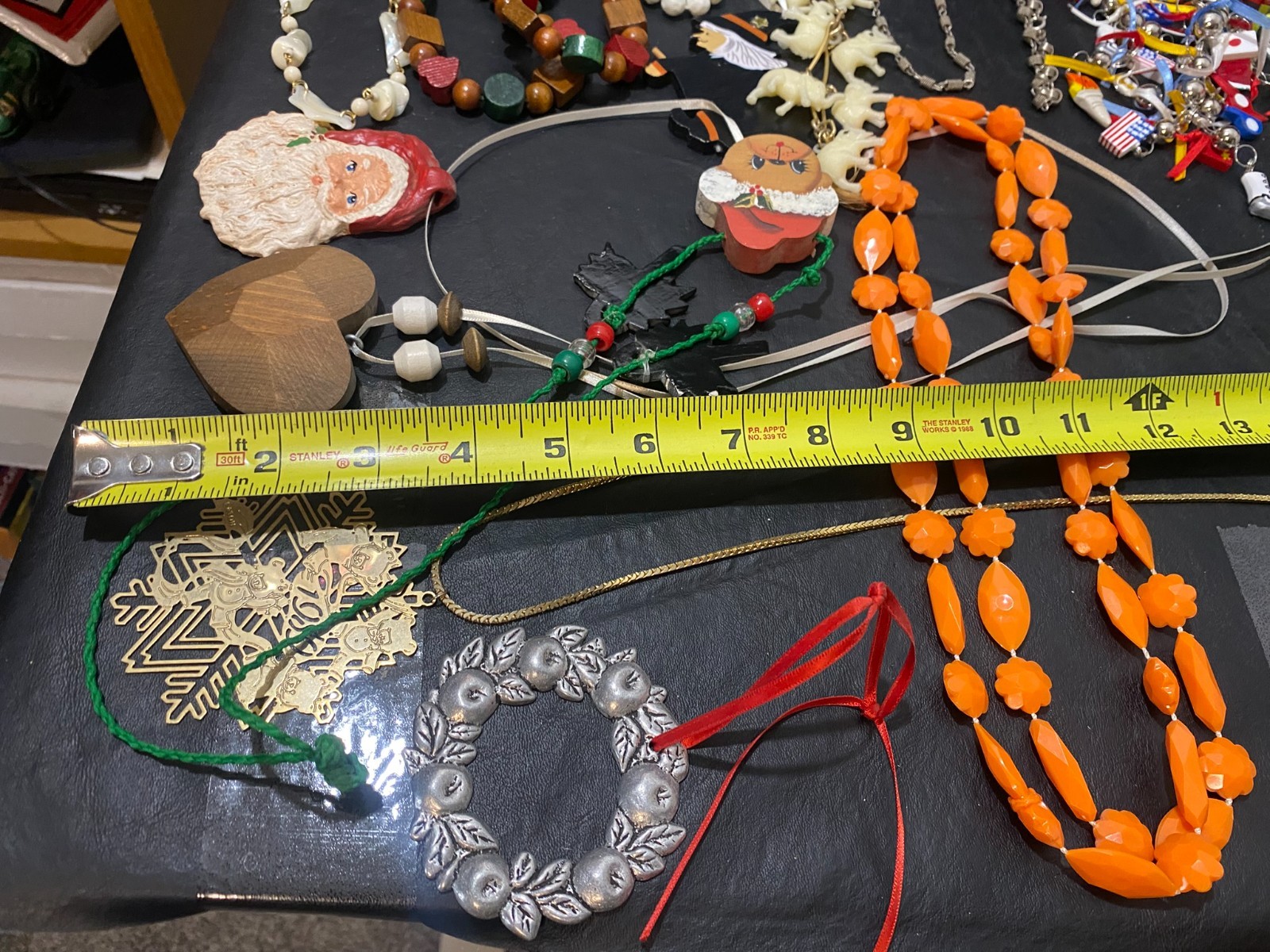 festive Necklace lot 30+ necklaces pendant chain charm many handmade holiday +