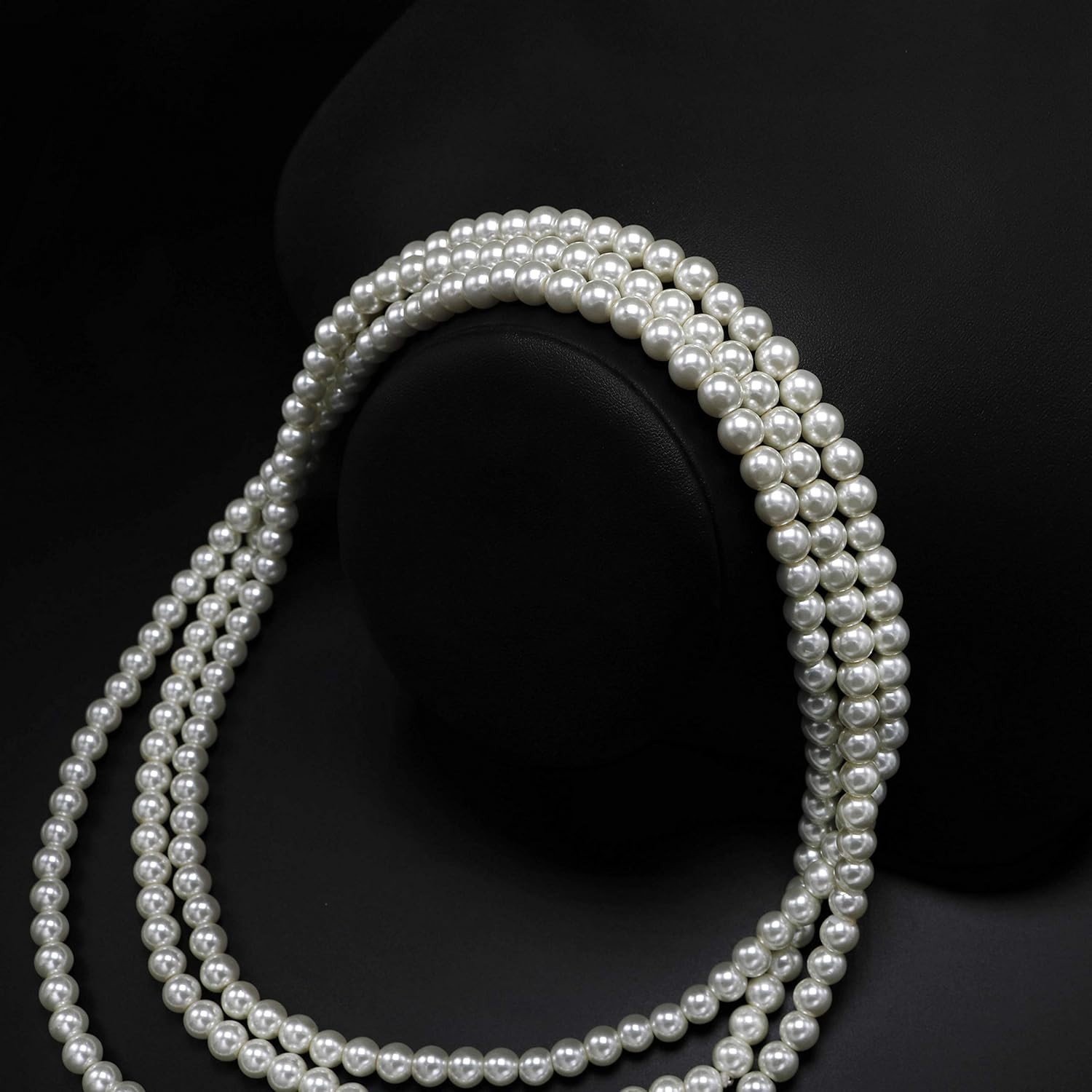Classic Long Strand Faux Pearl Necklace – Perfect Gift for Special Occasions