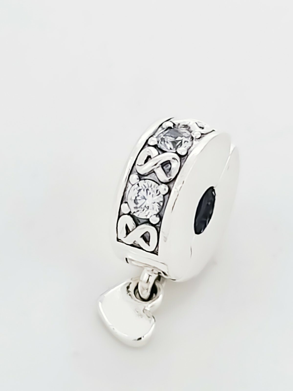 New 100% Authentic PANDORA 925 Silver Family Always Pavé Clip Charm 791151C01