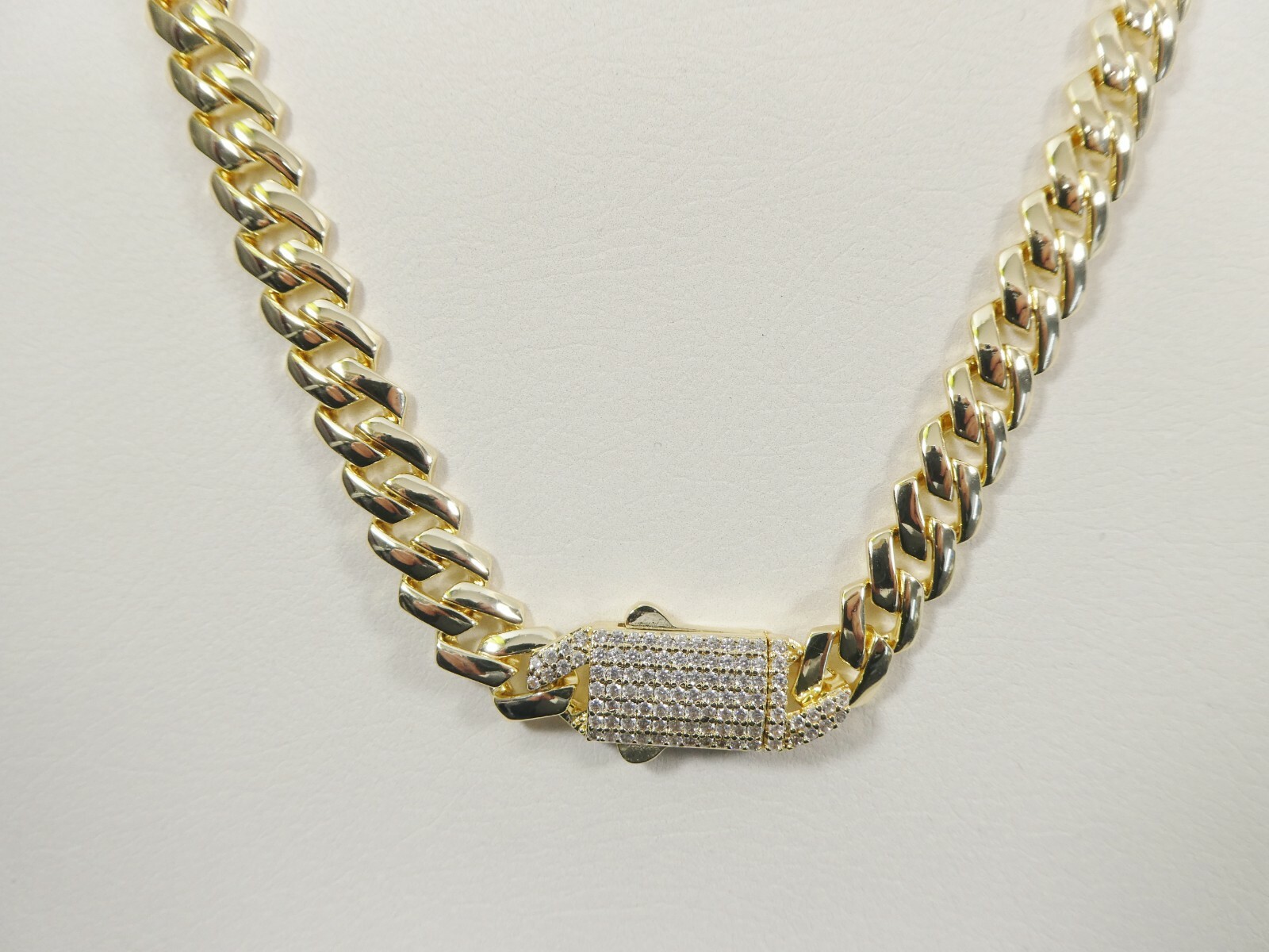 9MM 14K COLOR YELLOW GOLD FILLED MONACO BRACELET/NECKLACE