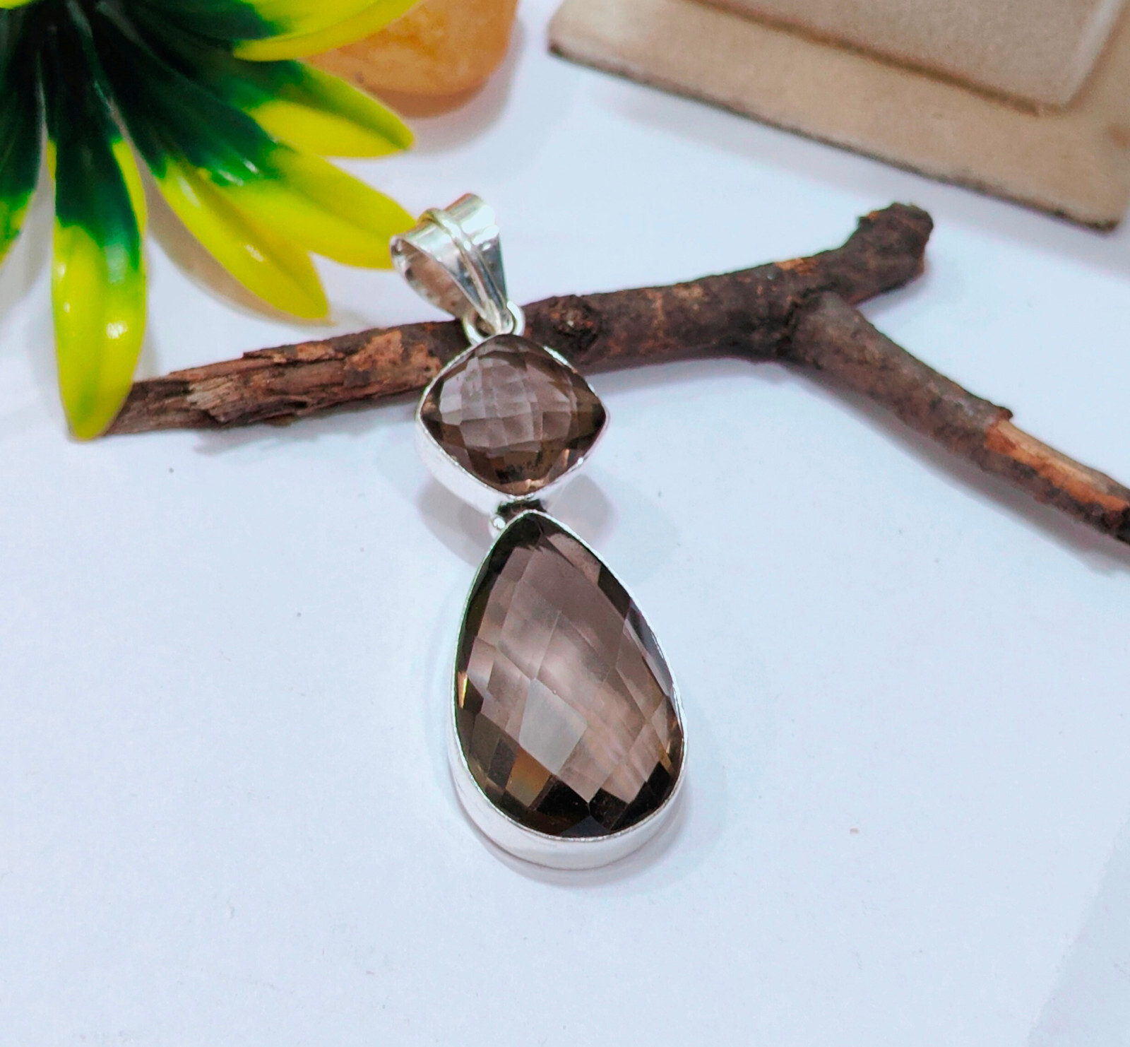 Smokey pendant beautiful Gift For Love handmade jewelry