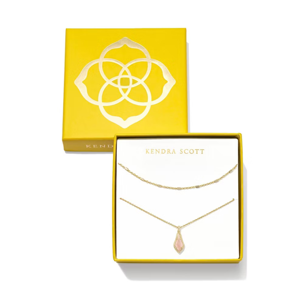 Kendra Scott Jesse Multi-Strand Necklace Gift Set 2pc – Mother of Pearl: