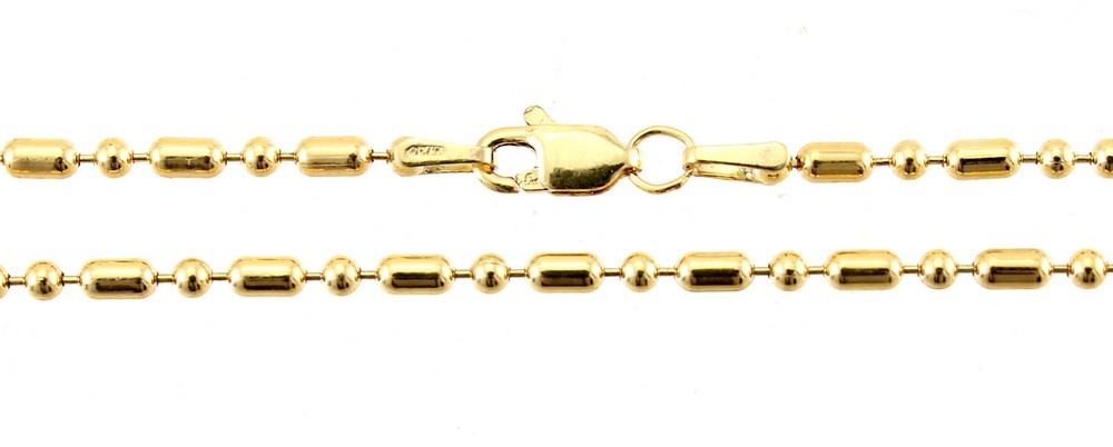 1/20 14K Gold Filled Fancy Ball Chain 18-inch Long