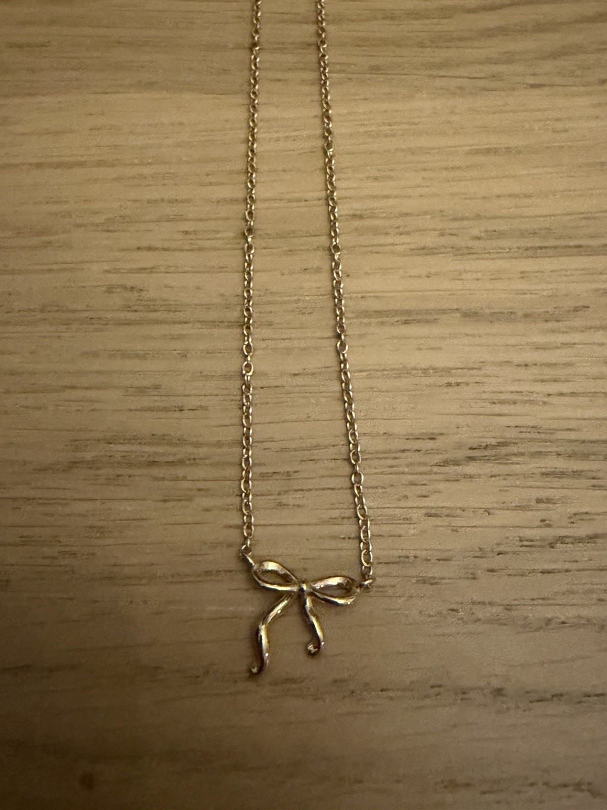 Sa Nguyen x Evry Jewels Gold Tone Bow Necklace Waterproof