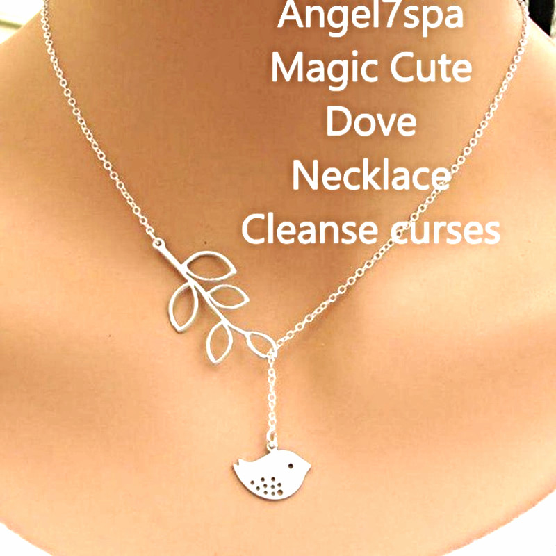 Magic Dove Necklace,clean evil eye,curses,protects you Spell