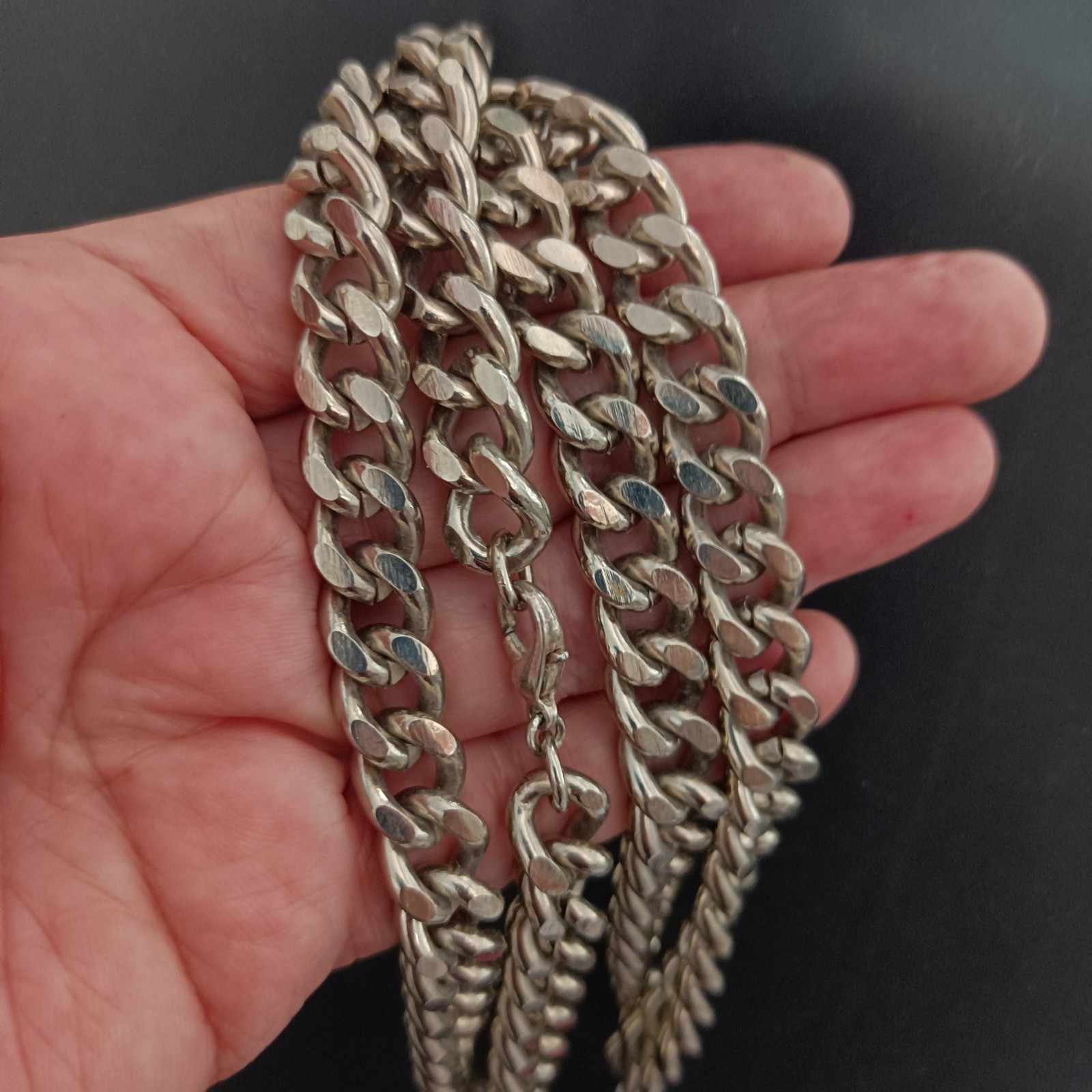 Chunky Curb Chain Necklace Men’s Heavy Statement Women Massive Bold Street 90s