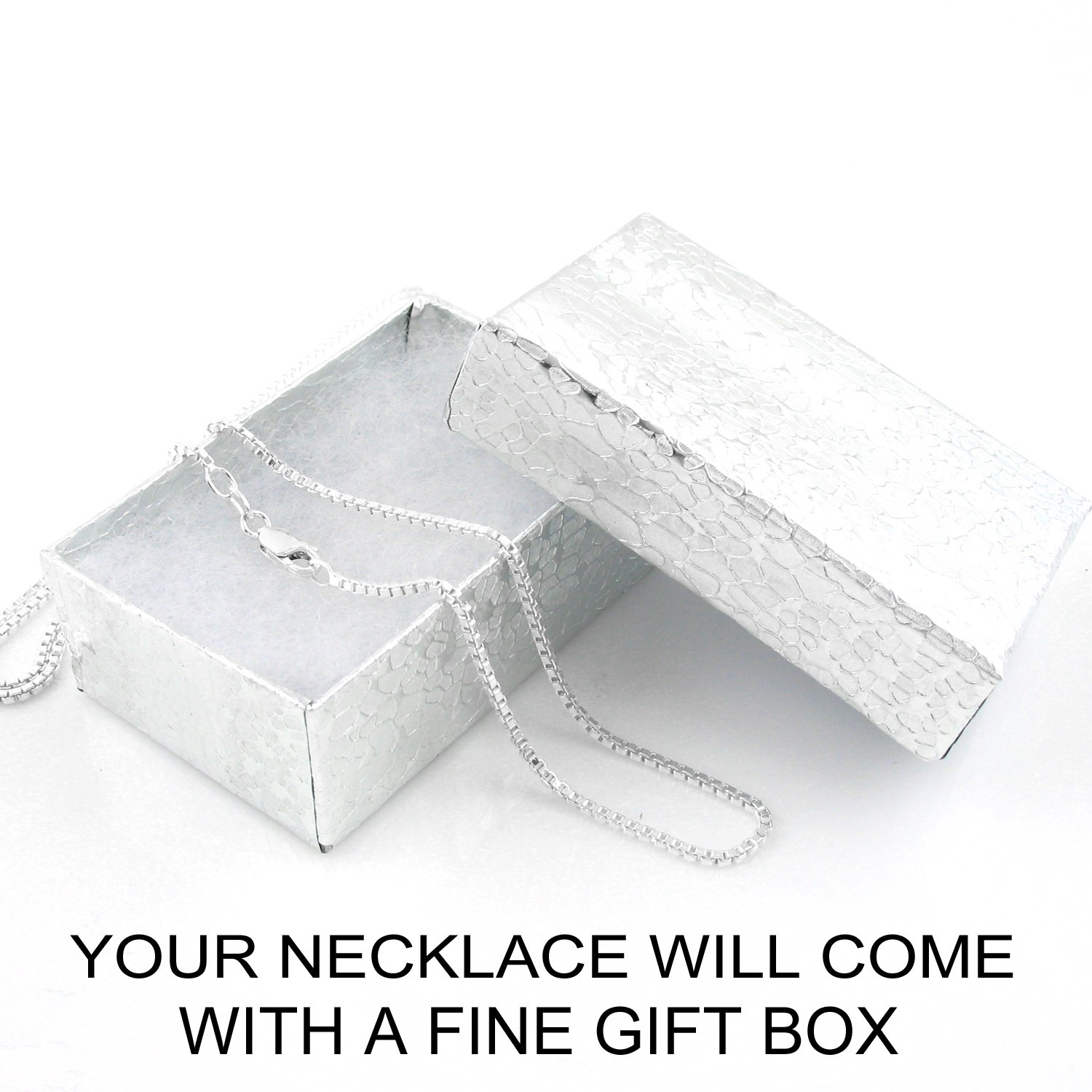 Guaranteed 925 Sterling Silver Box Chain Necklace w/ Strong Lobster Lock Italy