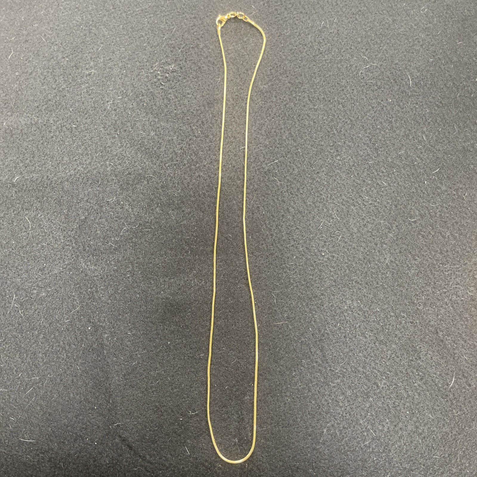 18K Gold Plated 1.2mm, 20” Snake Chain Necklace With 5mm Lobster Clasp