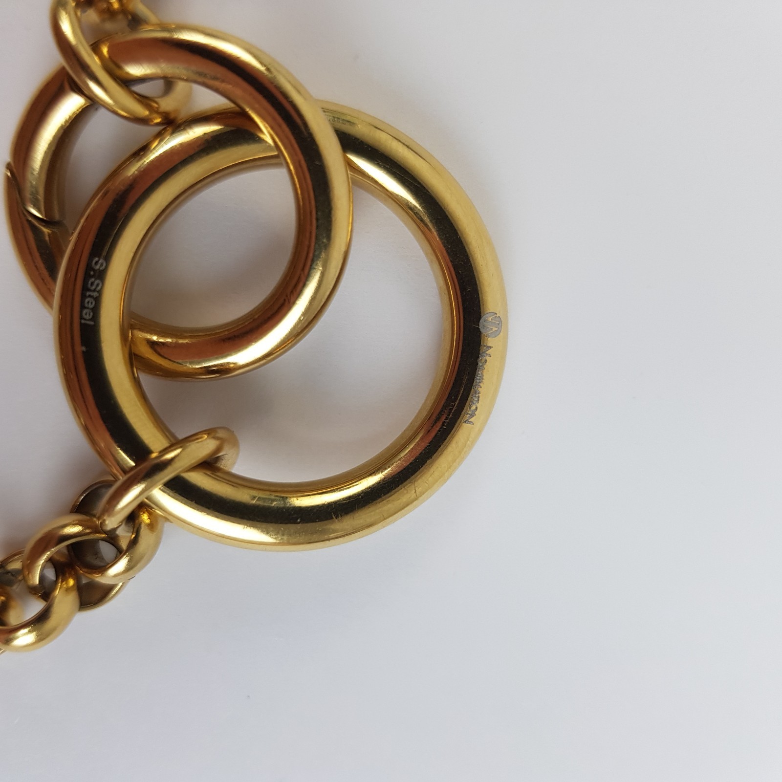 Nomination Infinito Yellow Gold PVD Stainless Steel Necklace with CZ 46cm