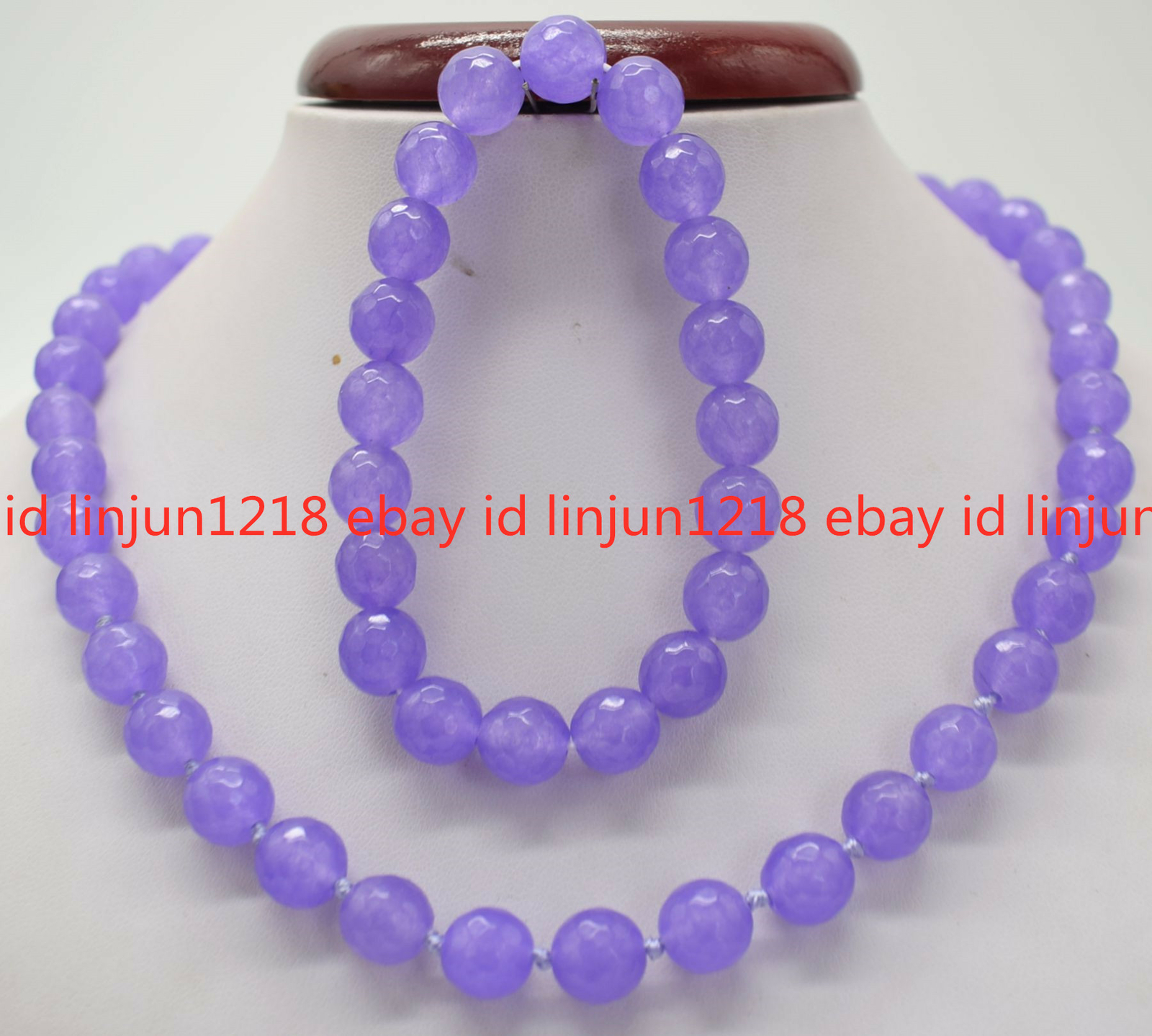 New 8mm 10mm Faceted Purple Alexandrite Gemstone Beads Necklace Bracelet 18/7.5