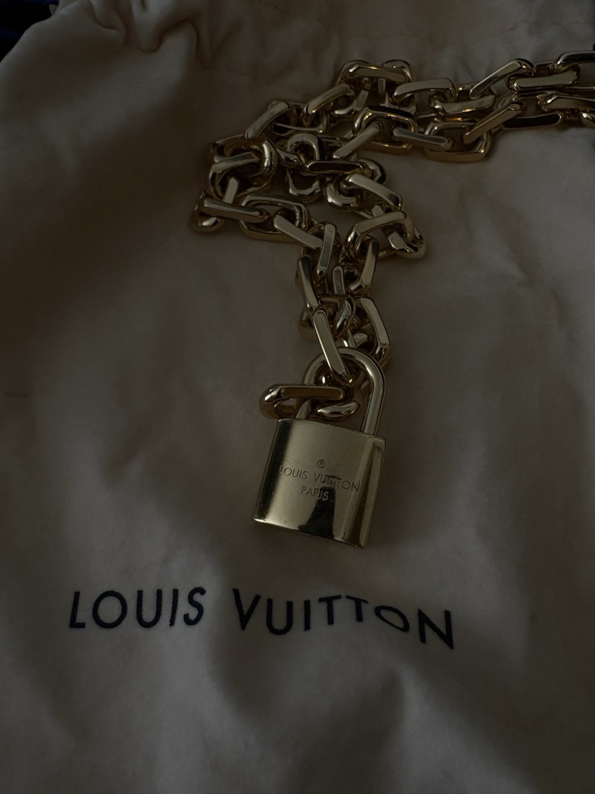 Authentic Louis Vuitton Edge Necklace Cadenas