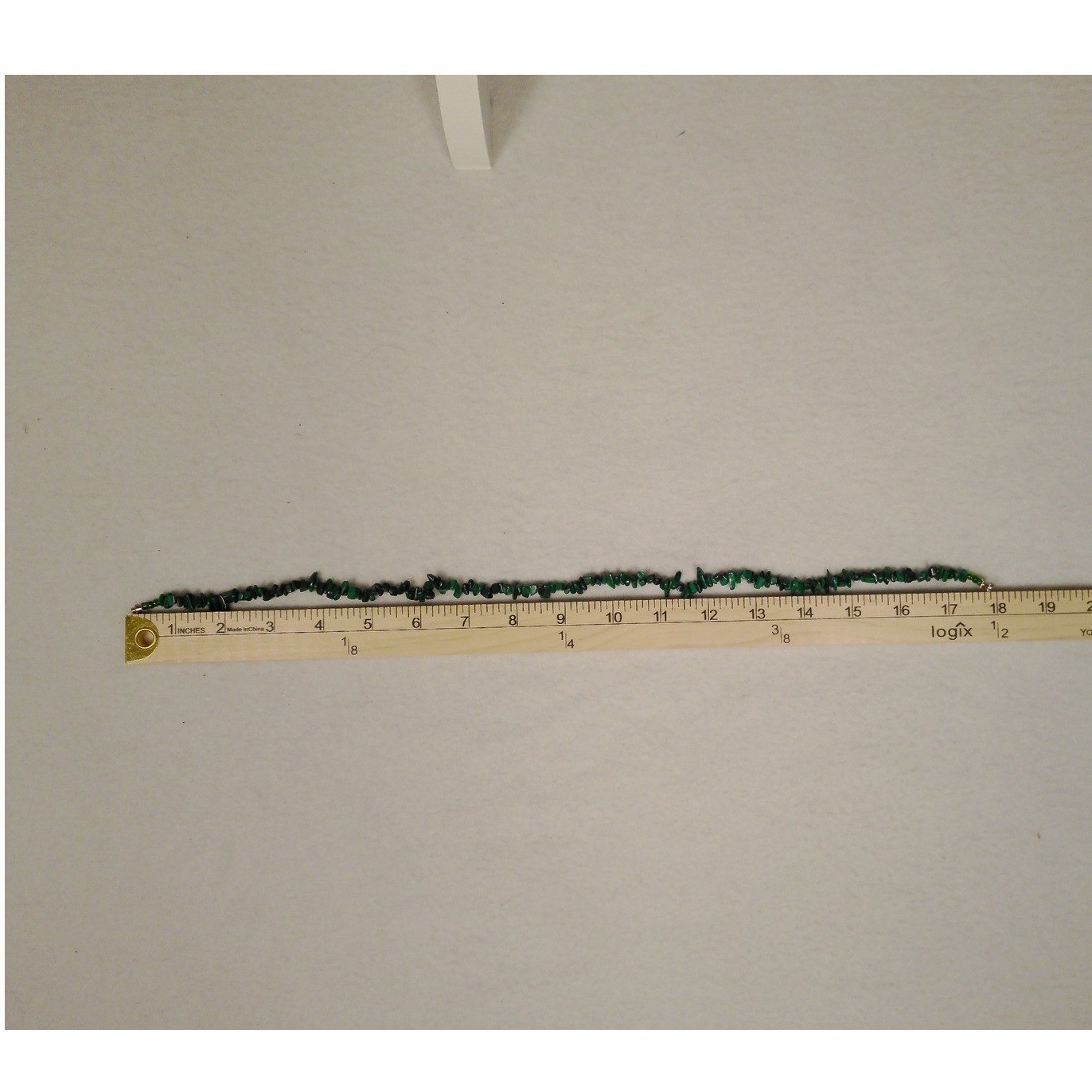 Chic Green Chip Malachite Beaded Necklace Magnetic Clasp Gemstone Jewelry