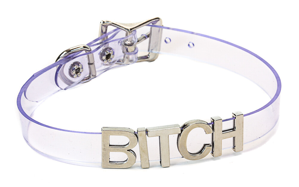 Clear Vinyl Slave PVC Bdsm-Choker-Slut-Collar-Restraint-Choker-Adult-Kinky