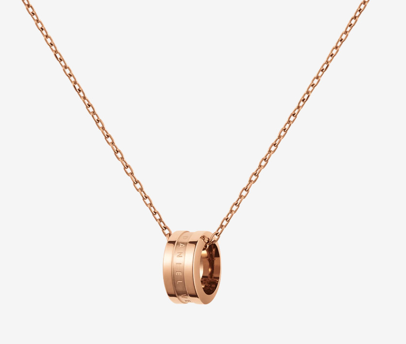 New Daniel Wellington Elan Necklace PVD Plated Rose Gold One Size 45 – 49CM