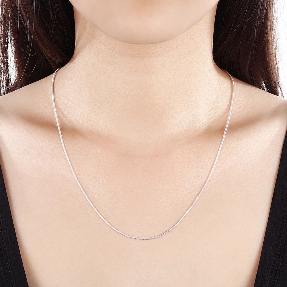 10pcs Hot Sale 925 Sterling Solid Silver 1mm Snake Chain Necklace Jewelry Gift