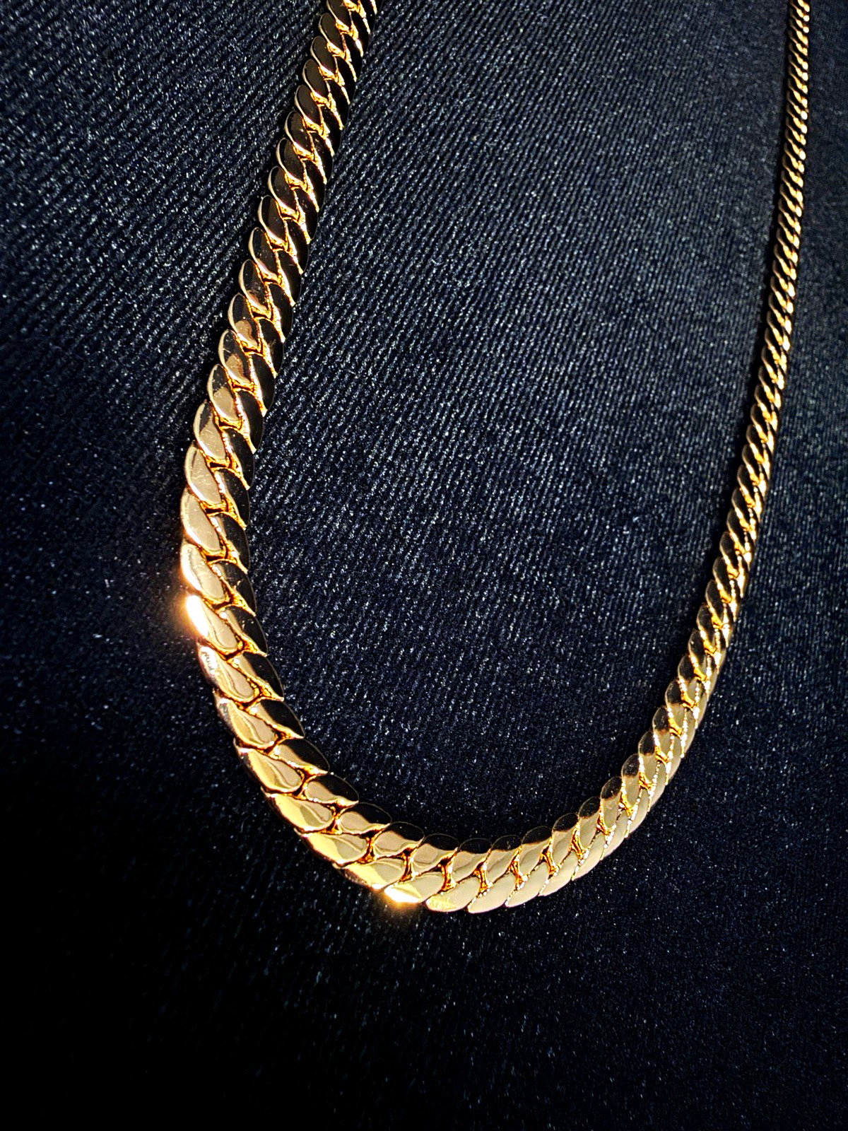Miami Cuban 30in 6.5MM 14K Stamped Gold Filled necklace w/Box Lock. BRAND NEW