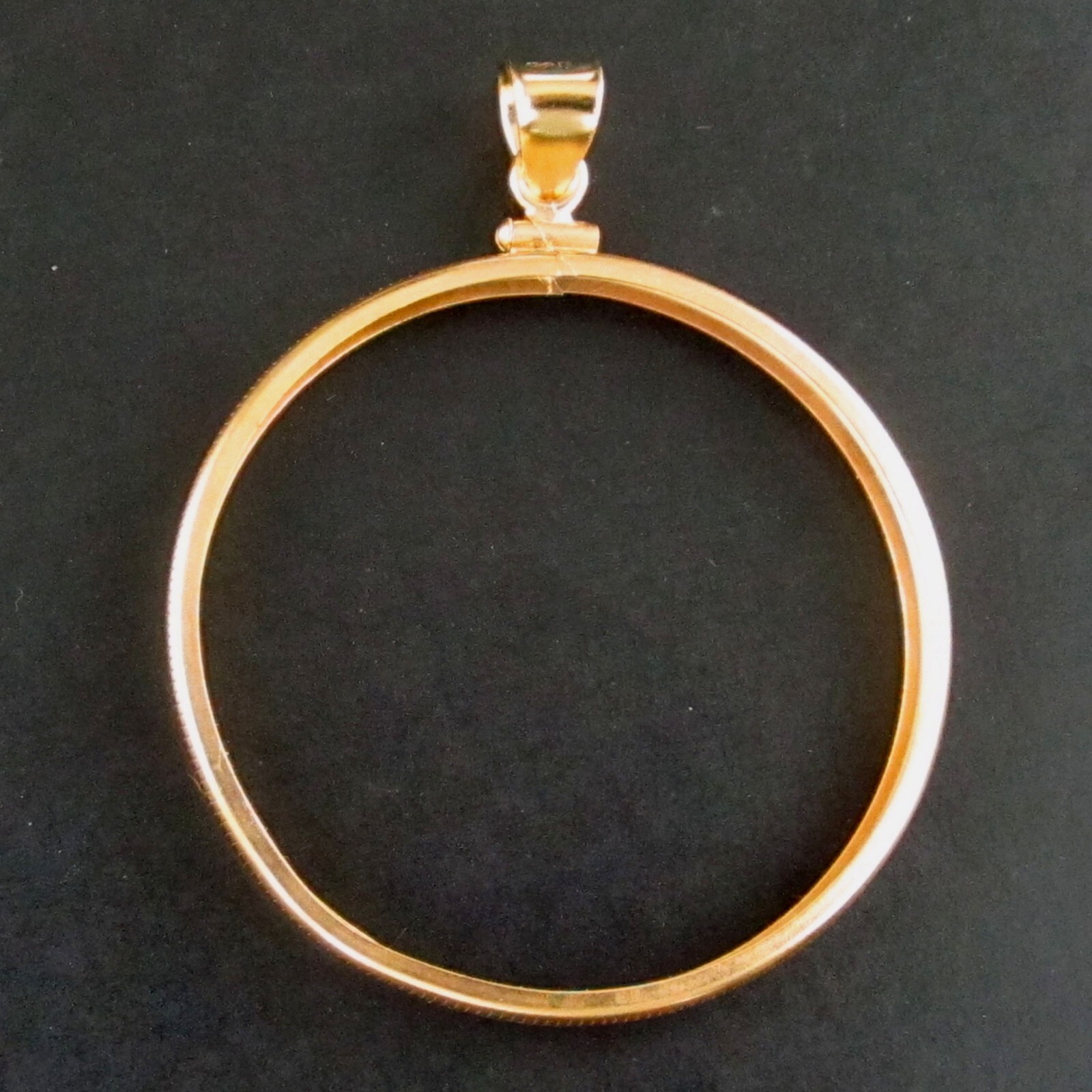 Coin Bezel for 1 Ounce Silver Krugerrand 14K Gold Filled Bezel Soldered Bail