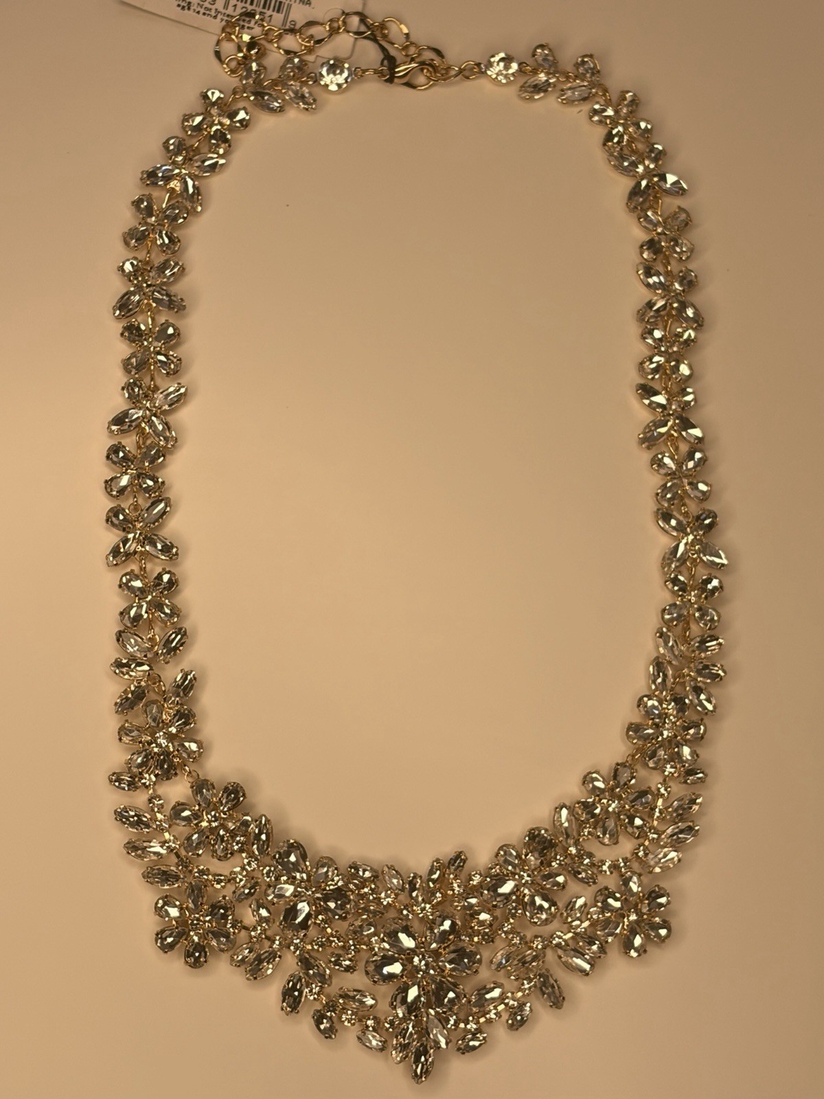 Cezanne | Floral Gold & Crystal necklace | Bridal Chic | Elegant Design | Gala
