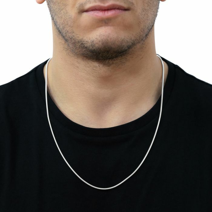 925 Sterling Silver 2MM snake ITALY chain 20″ necklace men women male female boy
