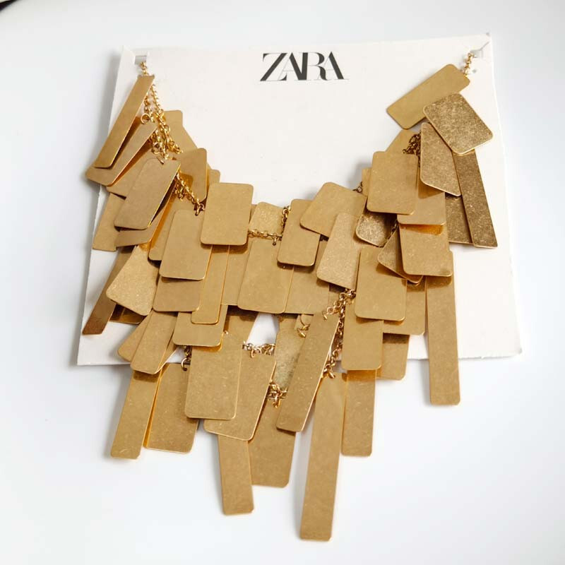 16″ New Zara Collar Statement Necklace Gift Vintage Women Party Vacation Jewelry