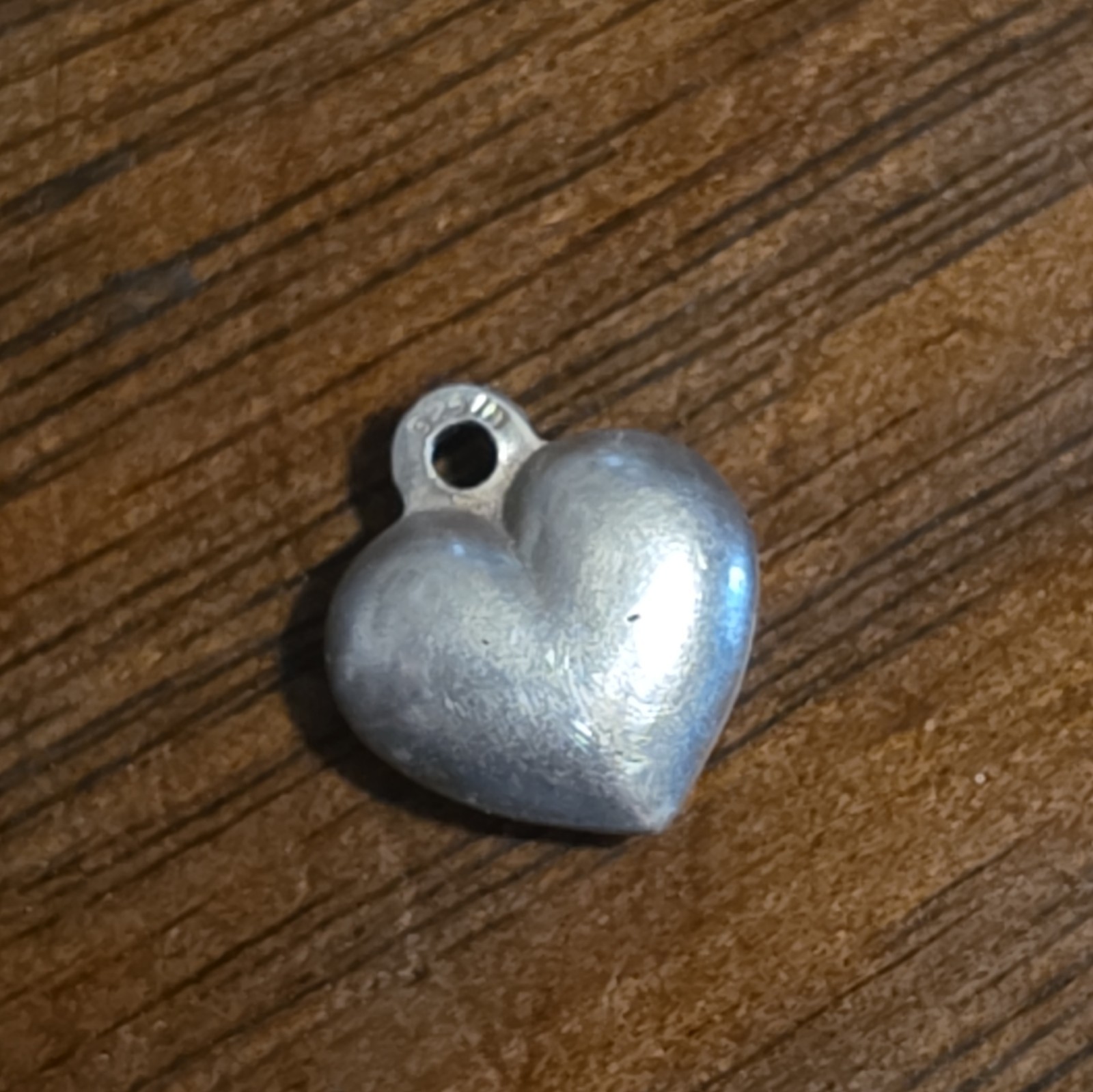 7 Lot Heart Photo Locket Charm Pendants, Metal/Glass, Silver Gold Black Clear