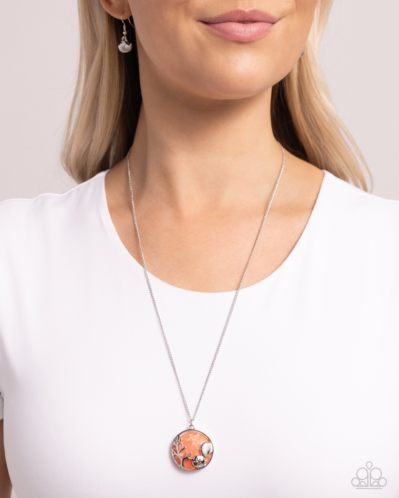 Opulent Ostentation Orange Necklace