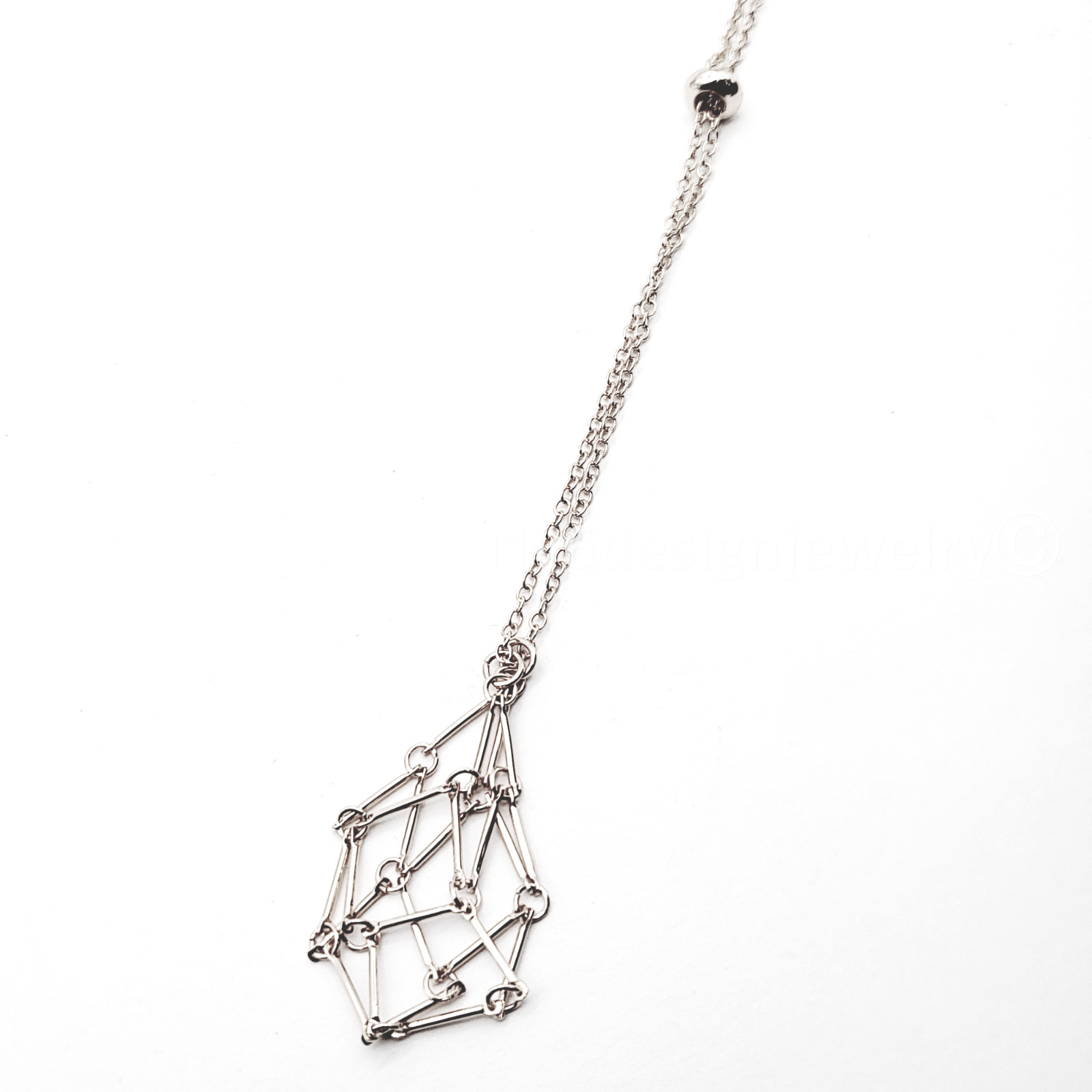 Crystal Stone Holder Necklace Adjustable Crystal Cage Necklace Gemstone Pendant