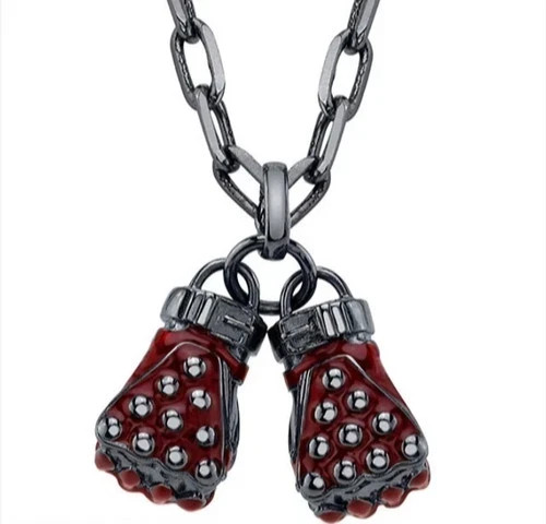 ✅New w/Collector’s Box✅ TEKKEN 8 X RockLove Kazuya Mishima Gloves Necklace