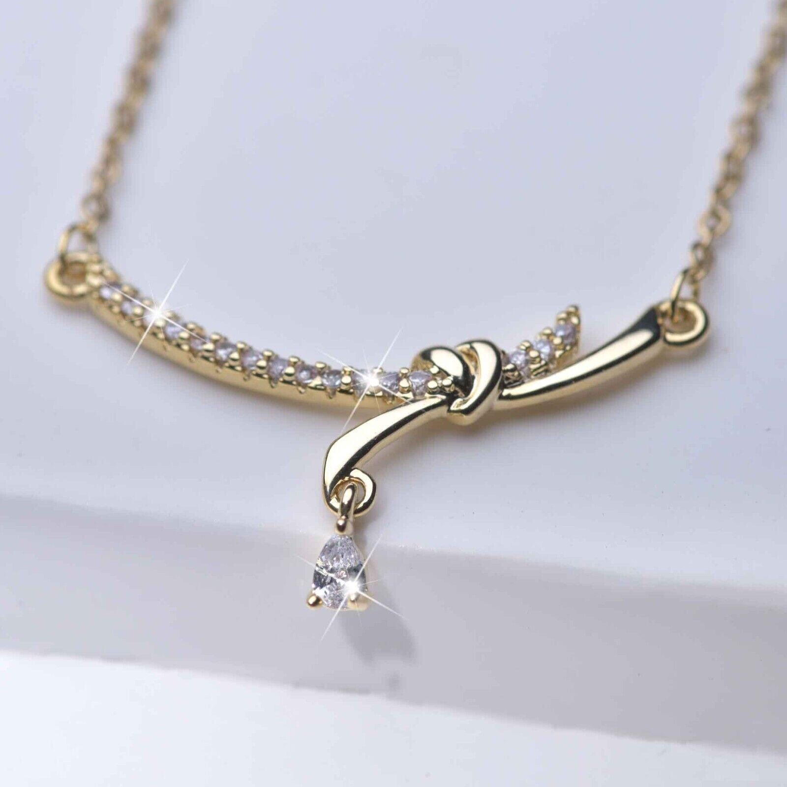 1.80Ct Round Cut Simulated Diamond Women Fancy Pendant In 14K Yellow Gold Plated