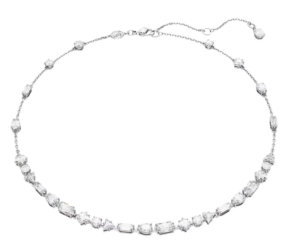Swarovski Mesmera necklace Mixed cuts, White, Rhodium plated- 5676989