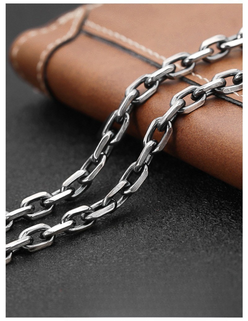 Artisan Cable Link Chainx Heavyweight Men & Women Necklace S925 Sterling Silver