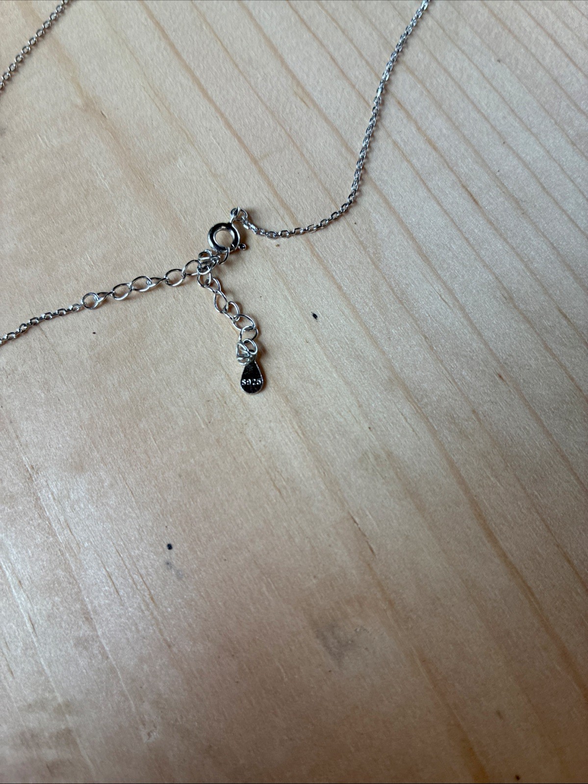 100% Sterling Silver 3 Gemstone Necklace See Description for Details