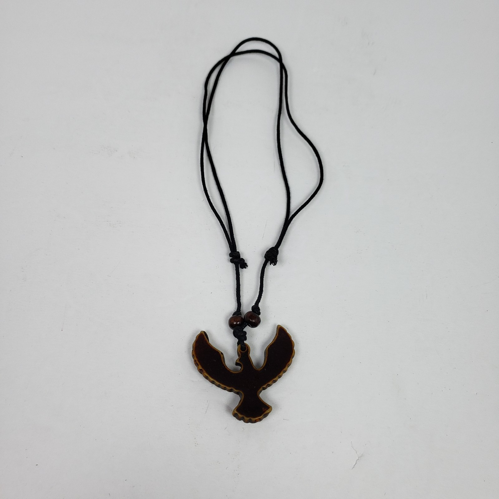 Vintage Adult Fashion Brown Eagle Tribal Adjustable Pendant Necklace 032