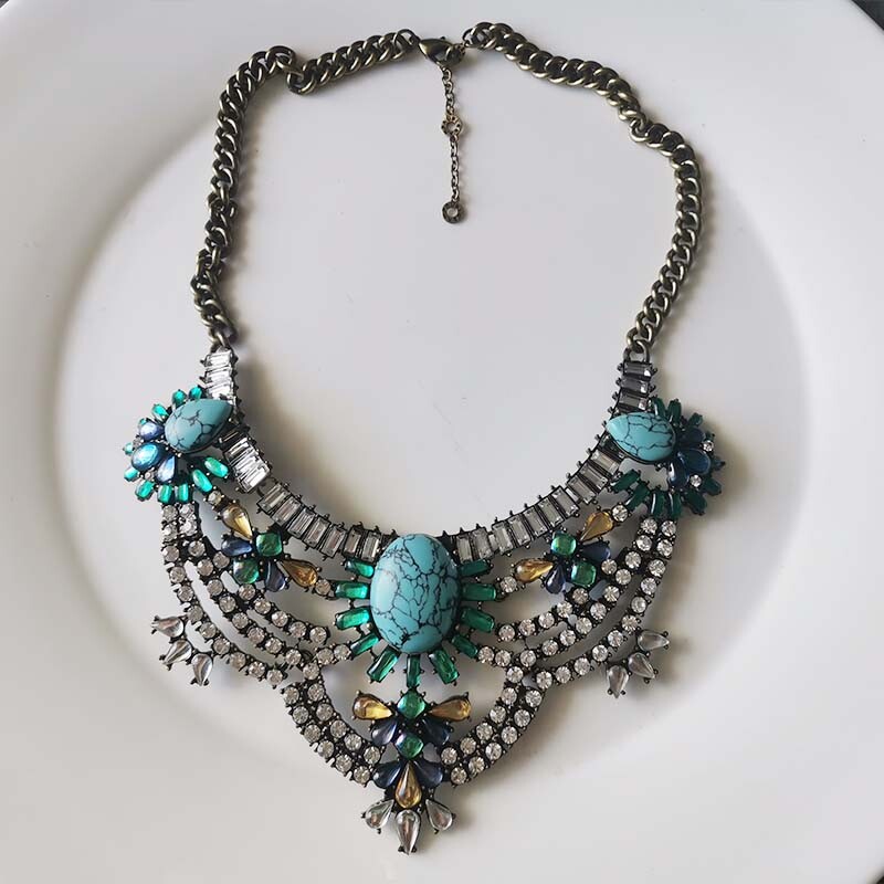 New 18″ Baublebar Collar Statement Necklace Gift Vintage Women Party Jewelry