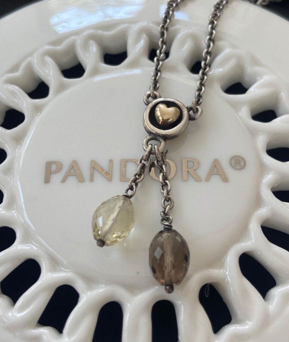 Authentic Pandora RARE FIND Pendant Necklace Size 17 in