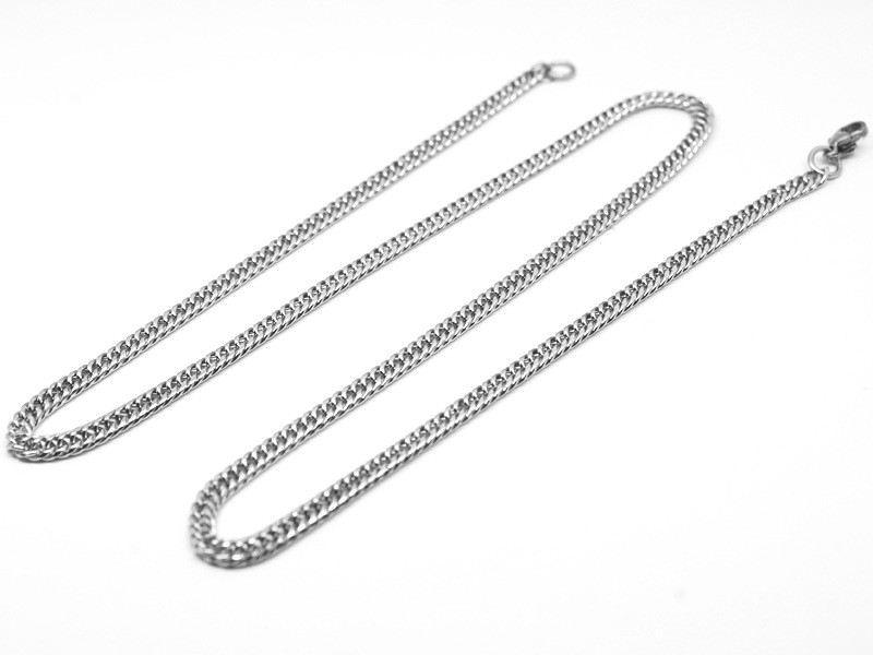 3/4mm 20-32” Wholesale Men Women Stainless Steel Curb Braided Chains Necklaces