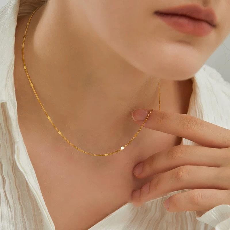 925 Sterling Silver Big Tube Pendant Necklace Minimalist Cylinder Chain Jewelry