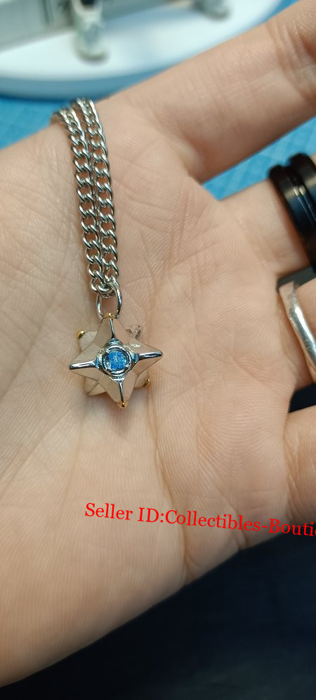Bungie Destiny 2 Necklace Choker Couples Pendant Ghost Silver Color Ring Gift