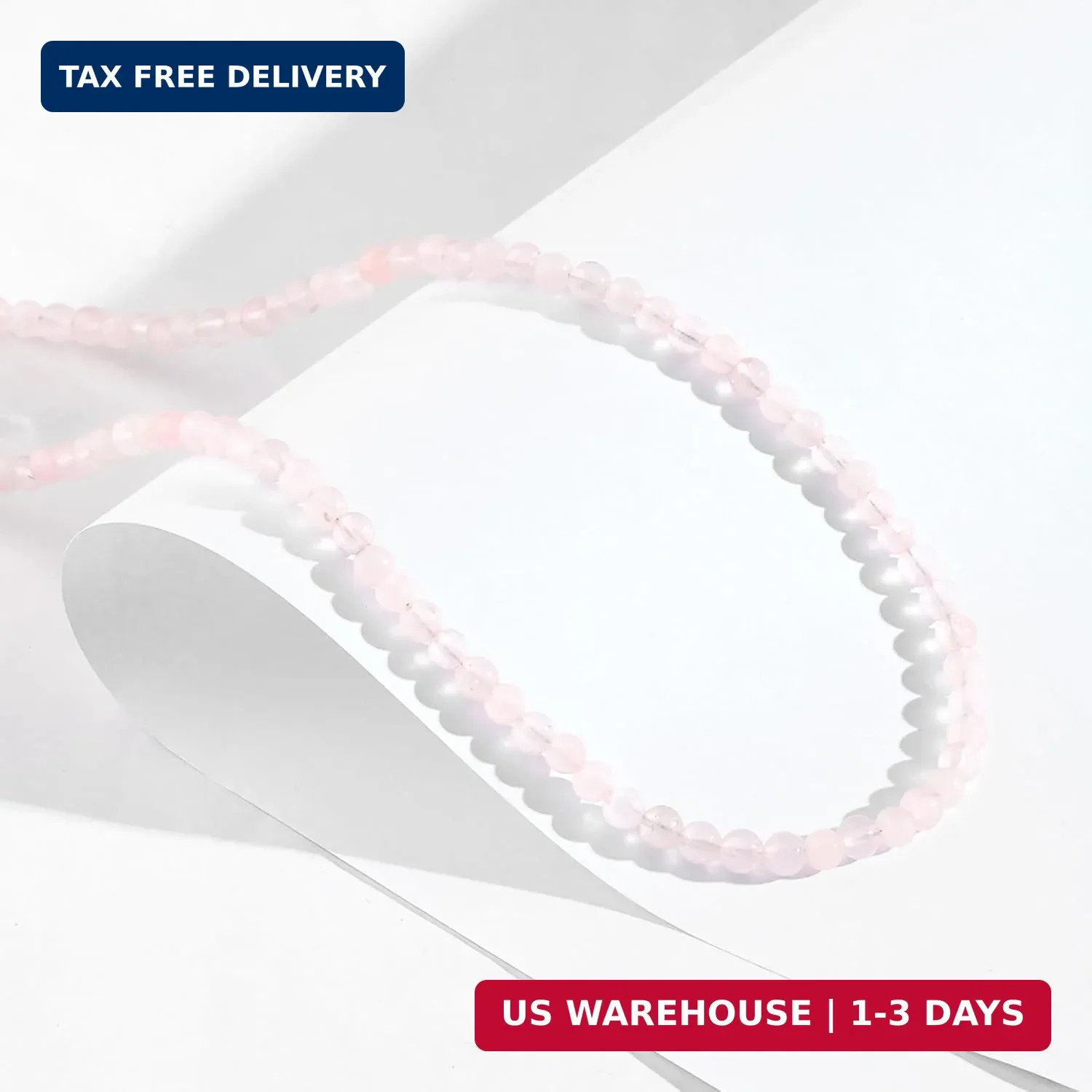 Lit Wall Crystal Necklaces for Women 4mm Handmade Natural Stone Choker Beaded Ne