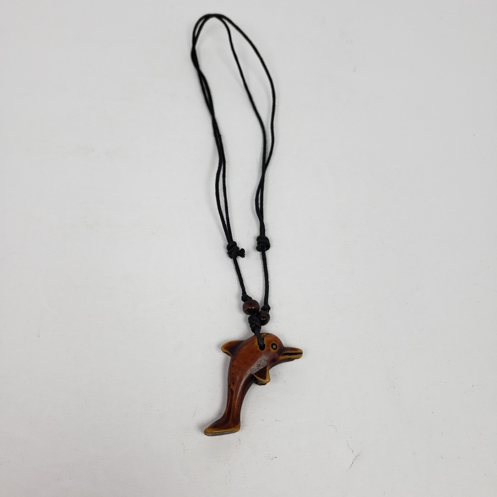 Vintage Adult Fashion Brown Dolphin Tribal Adjustable Pendant Necklace 027