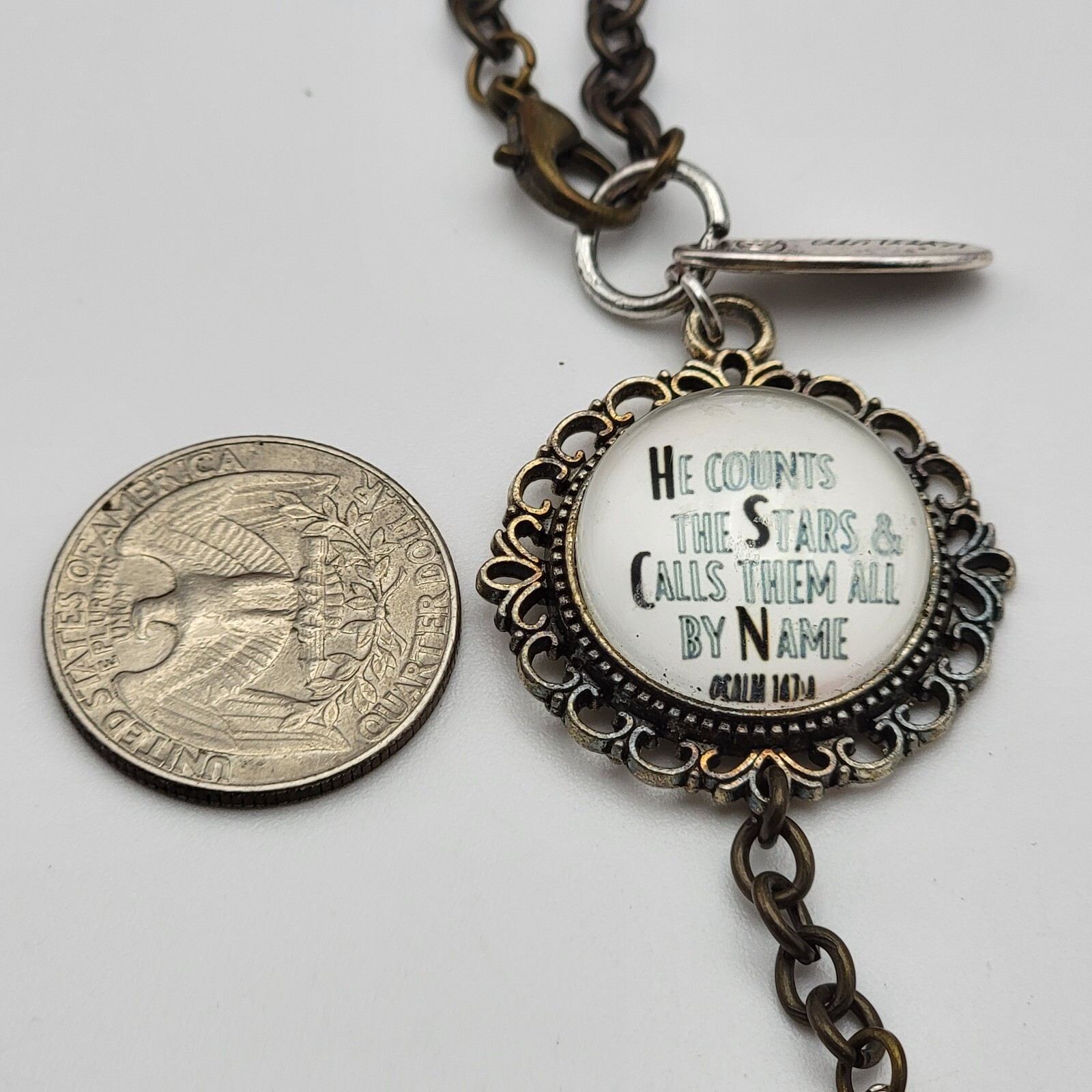 Plunder Pendant Necklace He Counts The Stars And Call Them By Name 27 in Adj.
