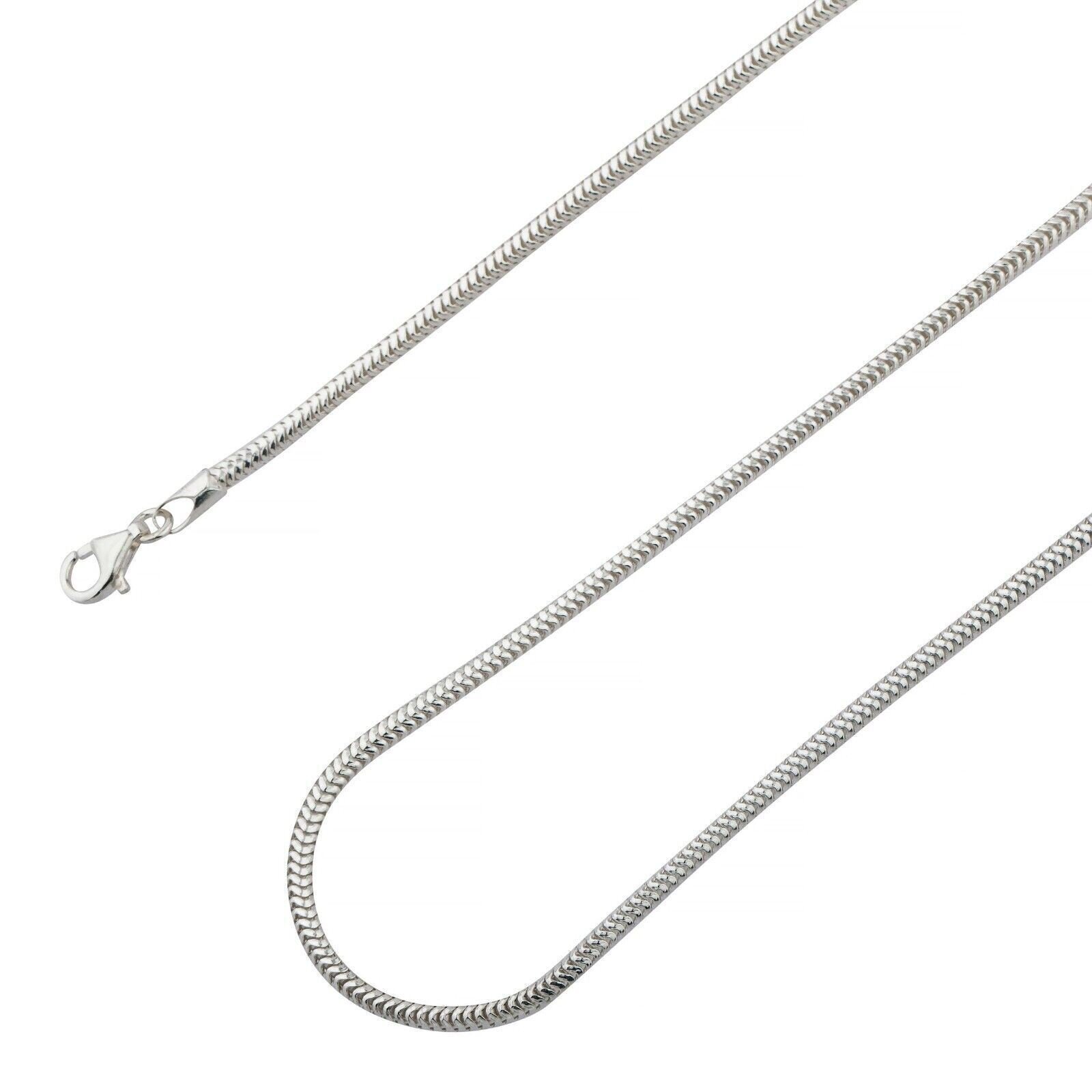 925 Sterling Silver 1.6mm Snake Chain Necklace .925 Italy All Sizes, , 16”-30”