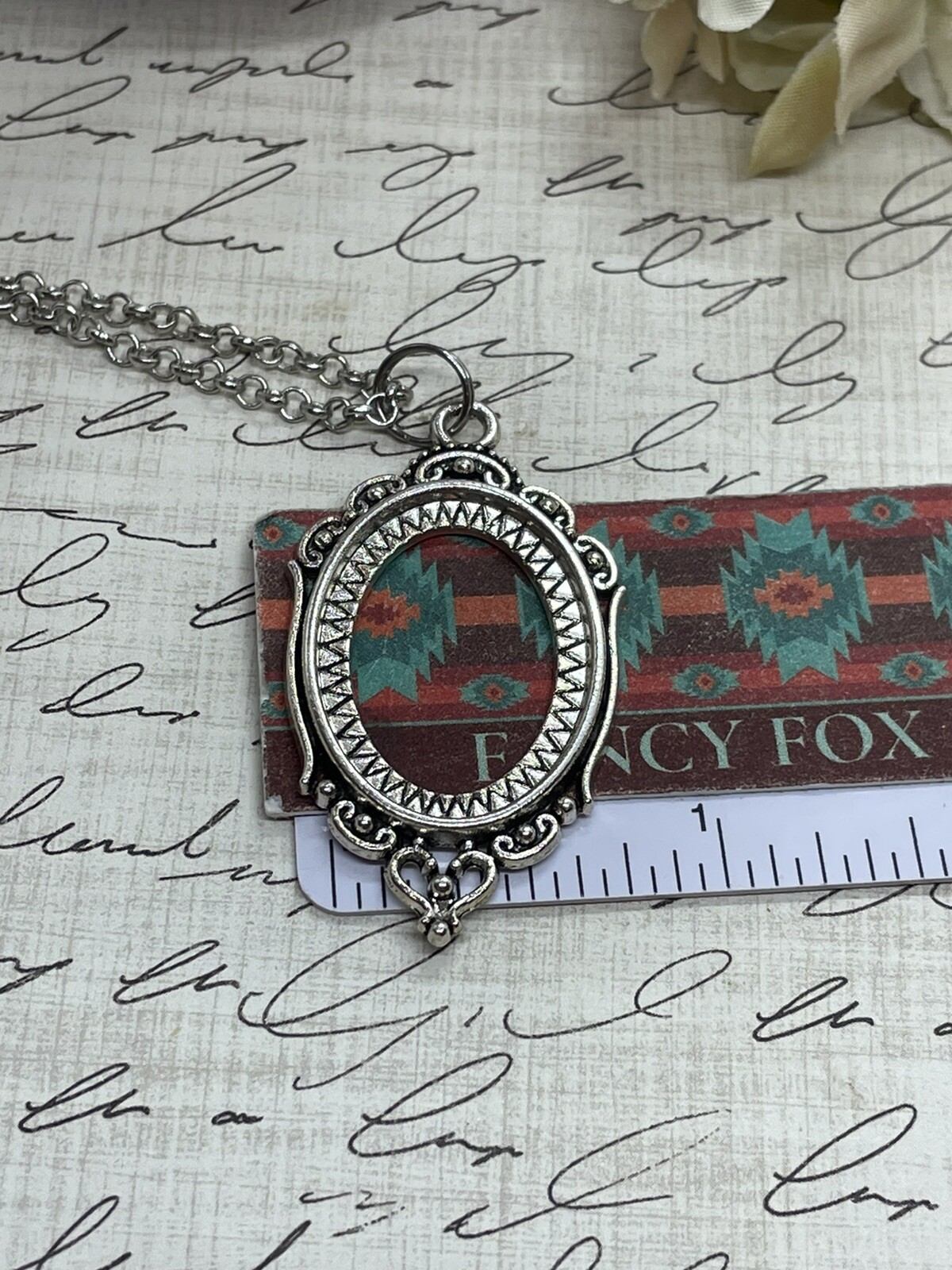 Mermaid Beach Green Cream Jewelry fall Cameo Necklace Wedding party Silver Heart