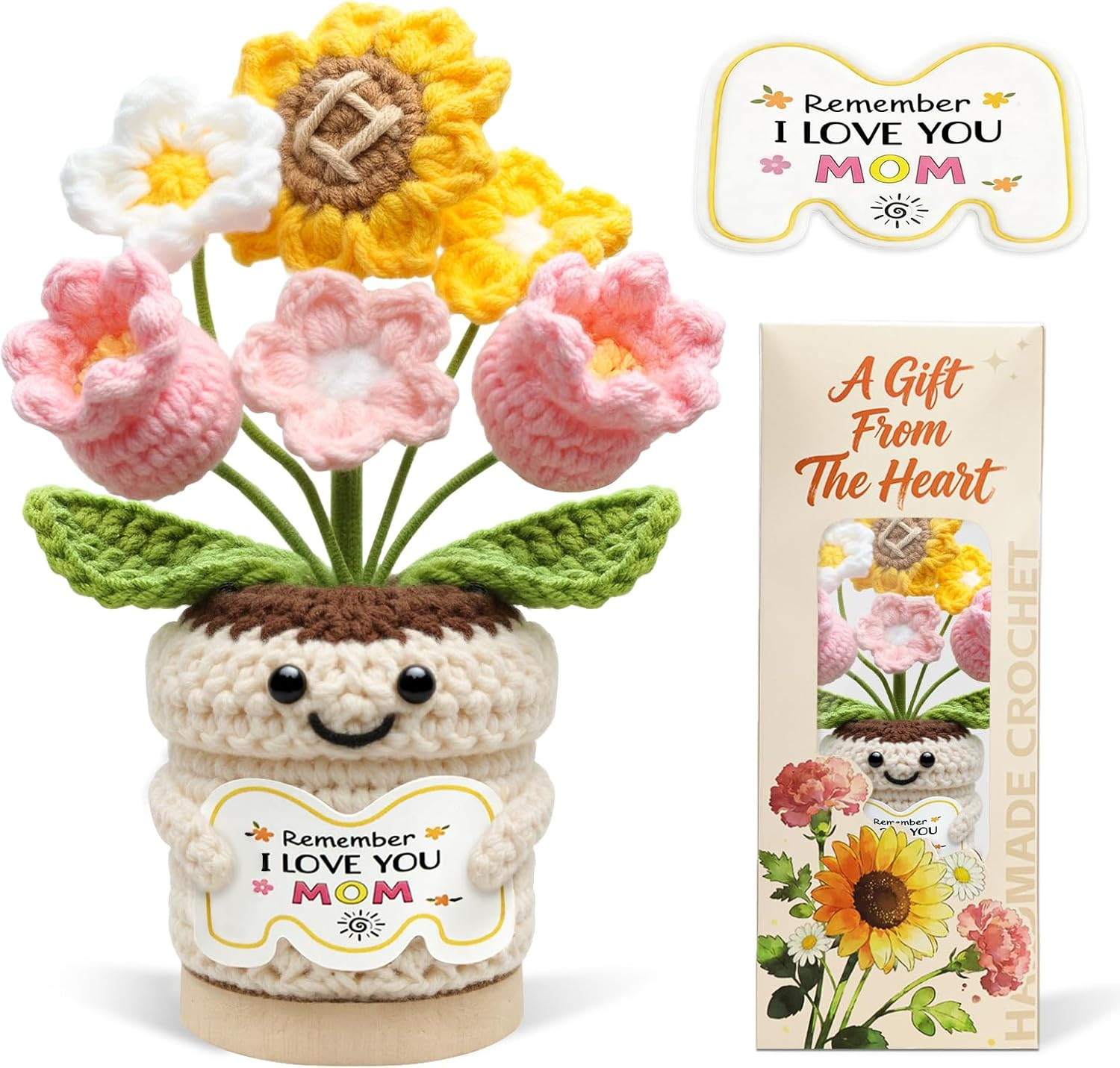 Handmade Crochet Flower Pot – Thoughtful Gifts for Mom on Special Occasions