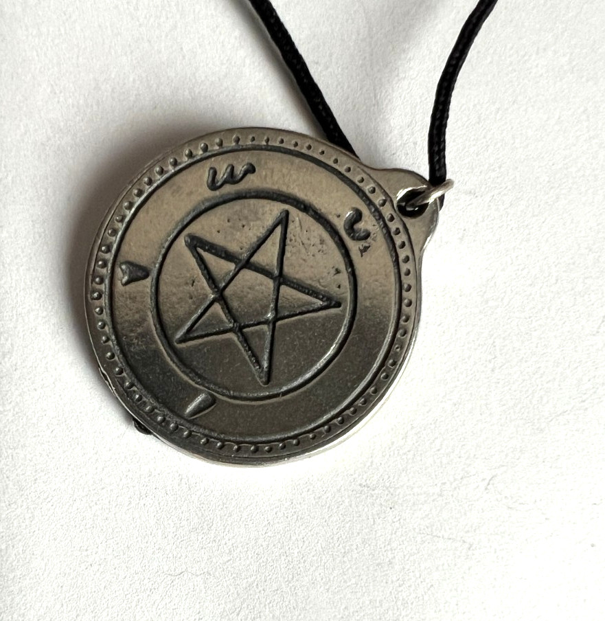highconcepts ~Good Fortune Talisman Necklace Amulet 2 Sided w/Inverted Pentagram