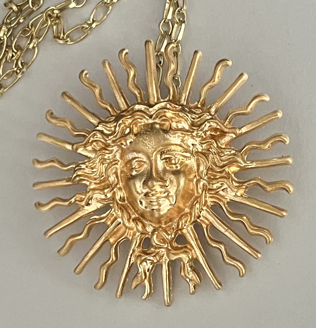 Medusa Necklace Art Nouveau Goddess Gorgon Pendant Art Nouveau Jewelry