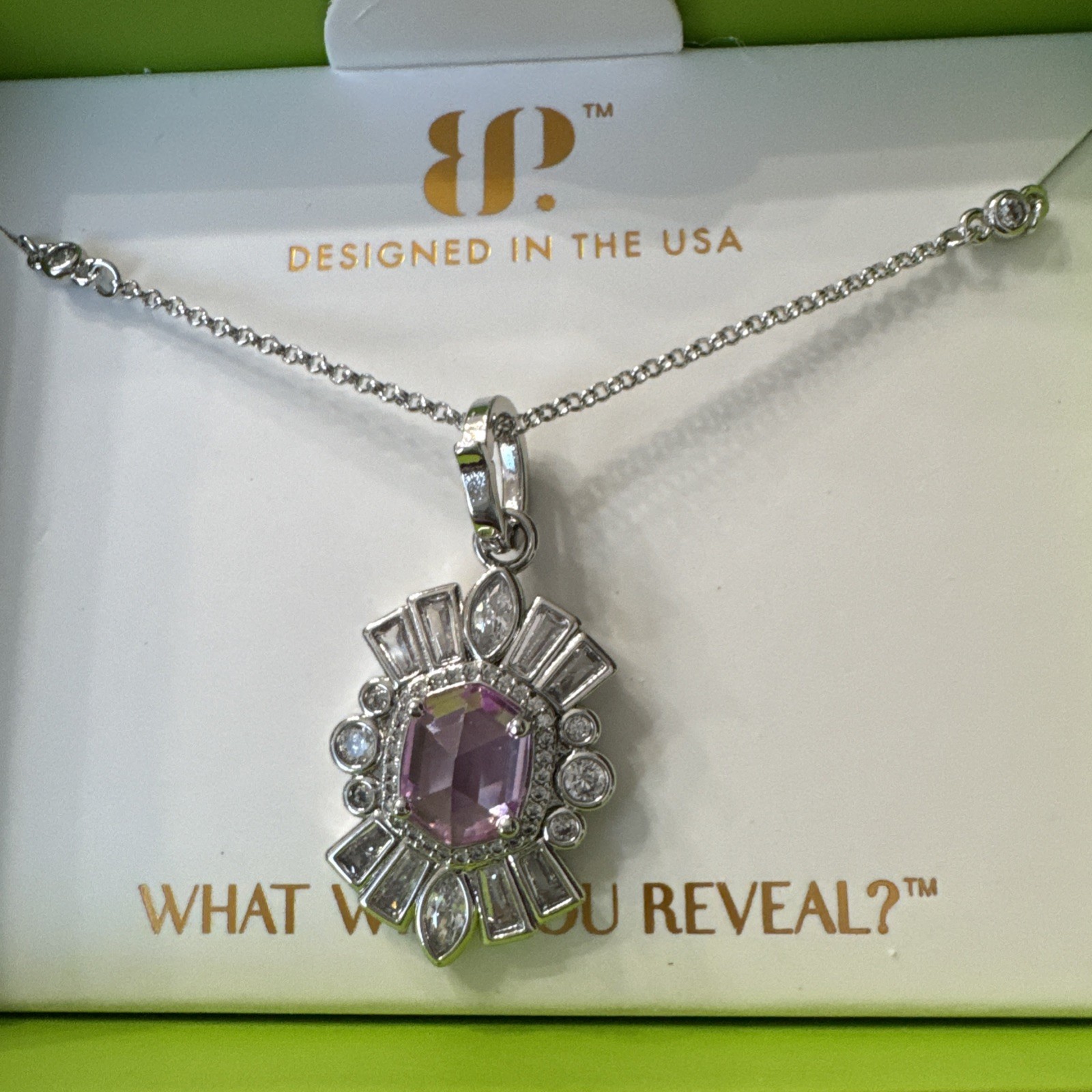 Bomb Party August 2026 “Sunset Serenade” LC Pink Spinel Rhodium plating