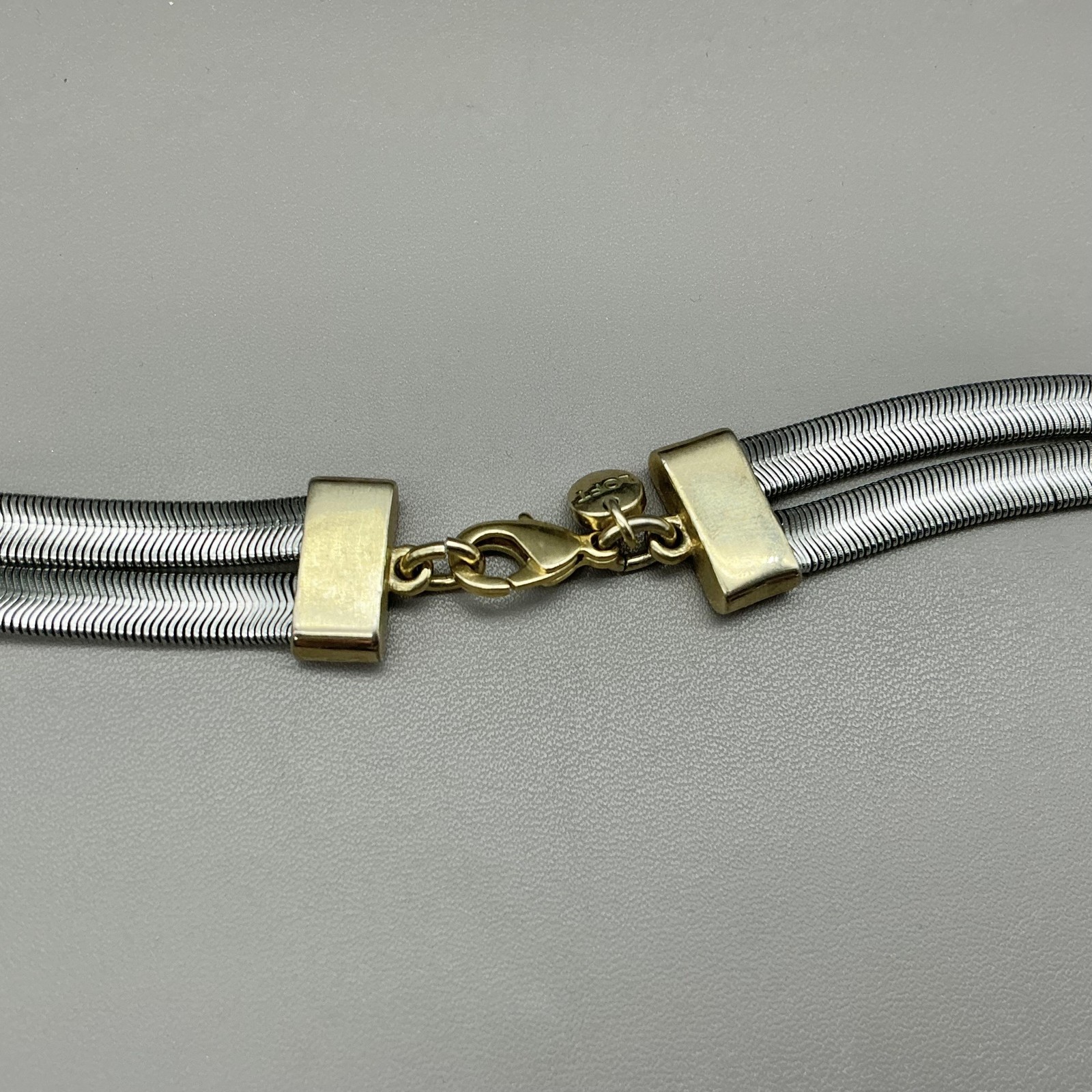 LOFT Necklace Layered Multi Strand Chain Silver Gold Tone Womens Jewelry Long