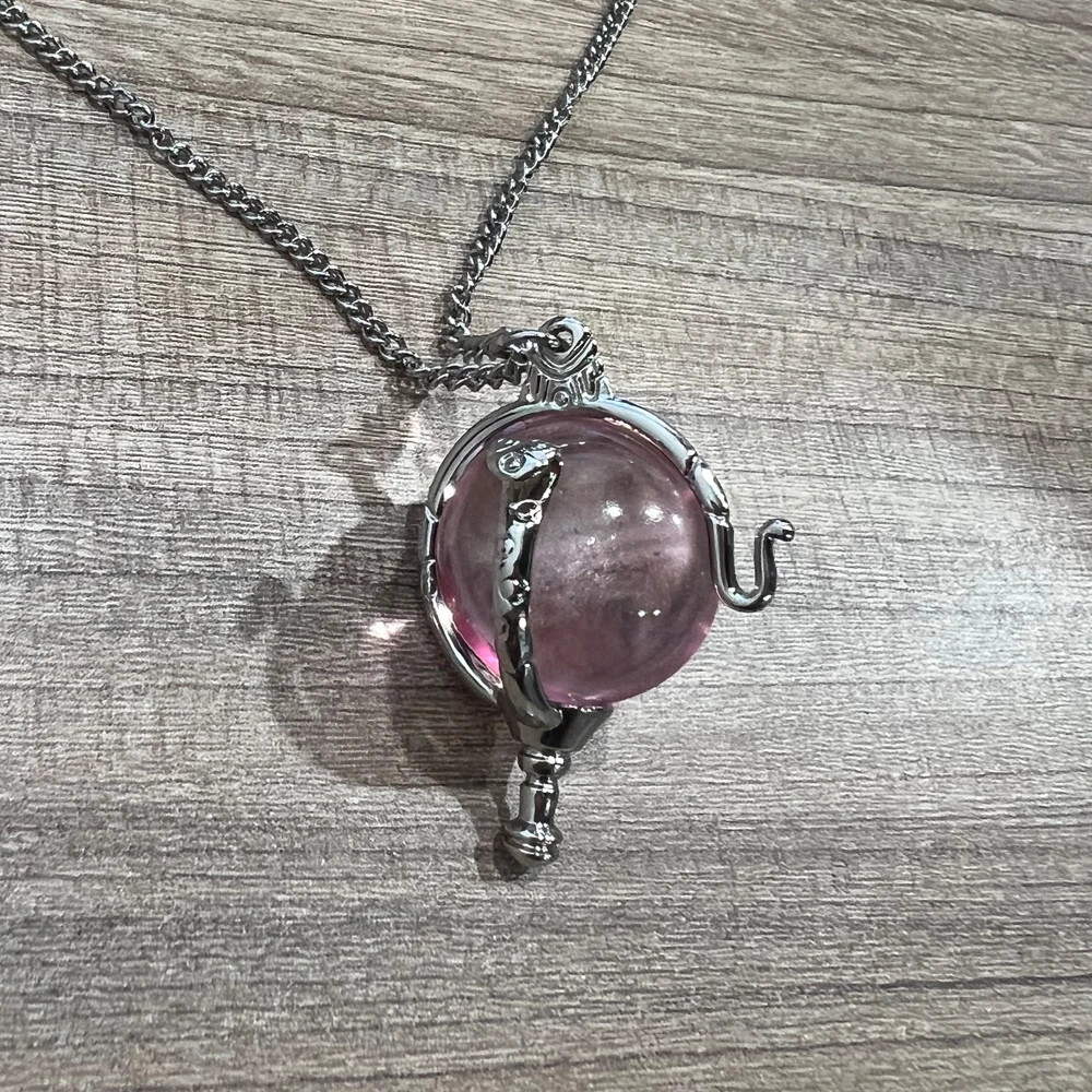 Heart of Kandrakar Pink Crystal Pendant Innovative Fashion Romantic Cartoon.